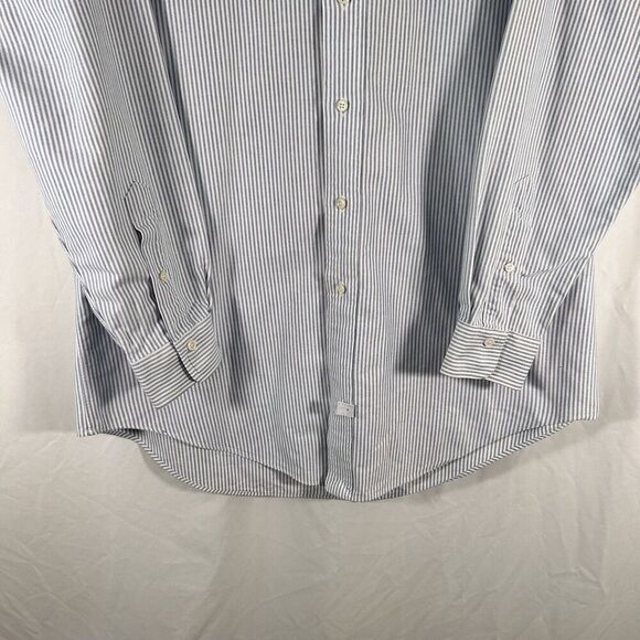 Ralph Lauren Dress Shirt Men 16 34 Striped Button Up Long Sleeve Yarmouth - Picture 3 of 10